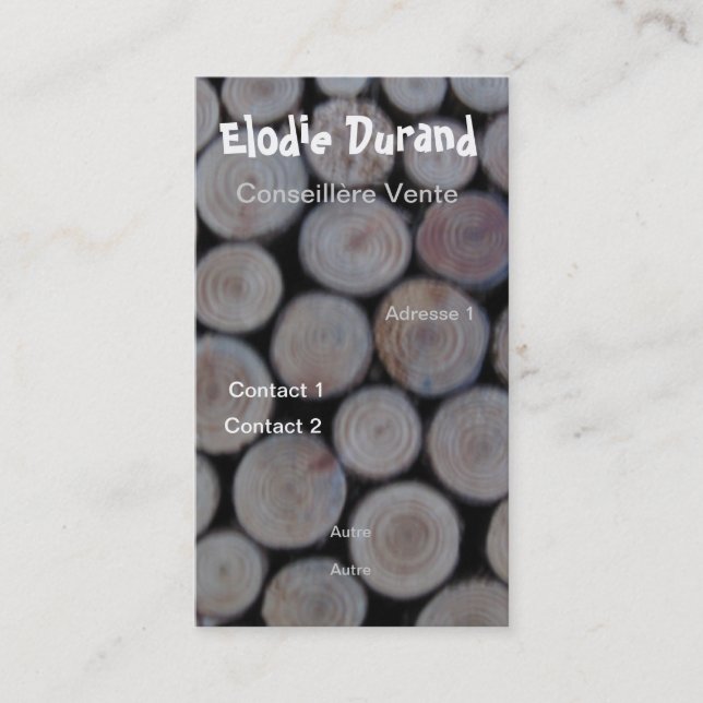 CALLING CARD WOOD (Front)