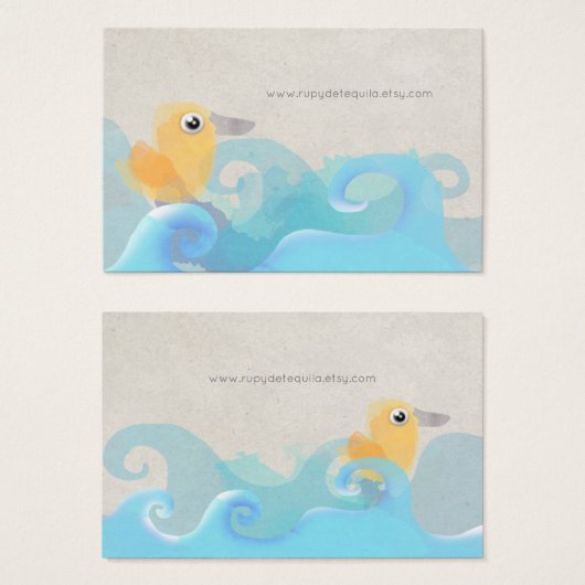CALLING CARDS BABY DUCK (Front & Back)