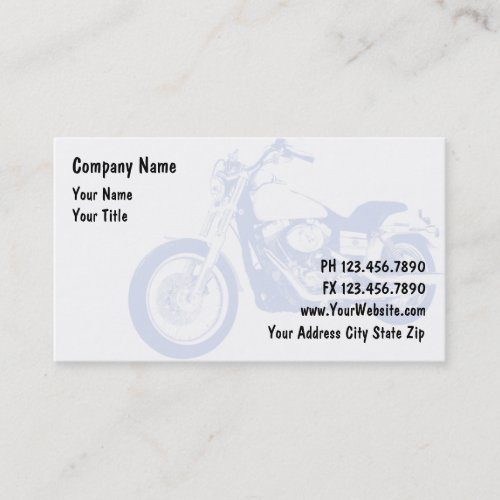 Calling cards of motor bike