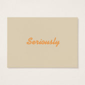 Calling Cards with a Message (Back)