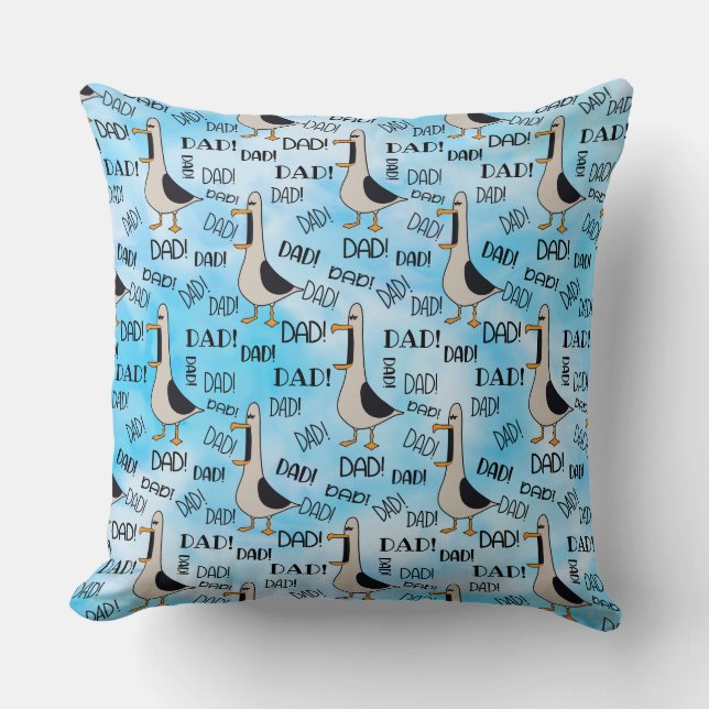 Calling Dad Throw Pillow 20"x20" (Front)