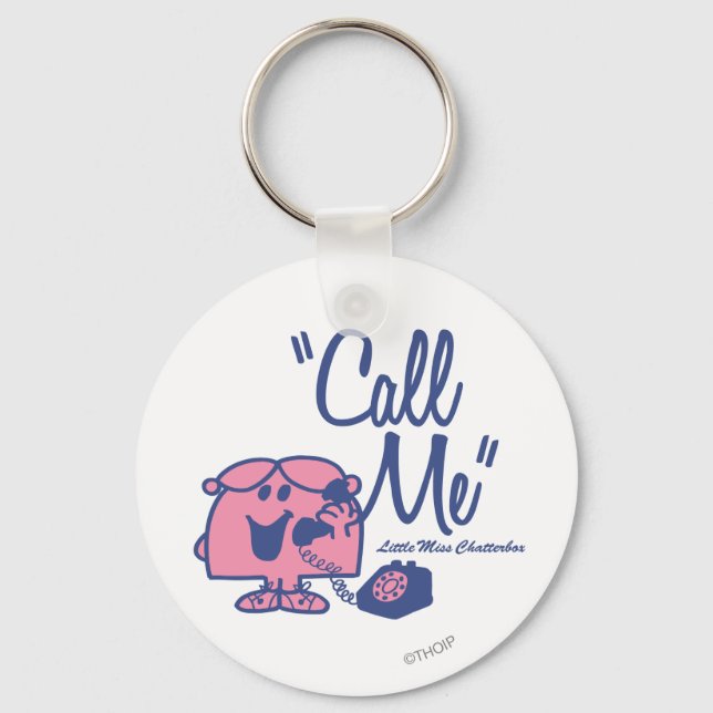 Calling Little Miss Chatterbox Keychain (Front)