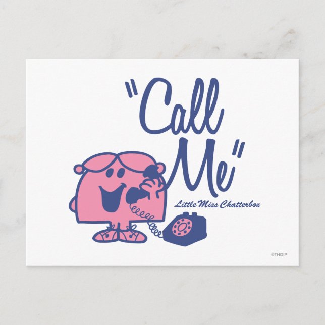 Calling Little Miss Chatterbox Postcard (Front)