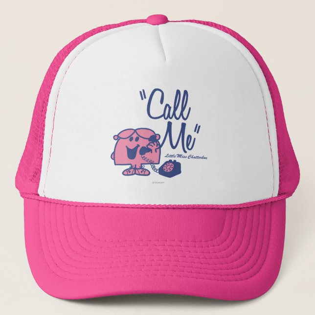 Calling Little Miss Chatterbox Trucker Hat (Front)