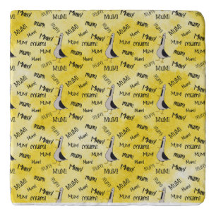 Calling Mum Marble Trivet