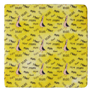 Calling Mum Marble Trivet