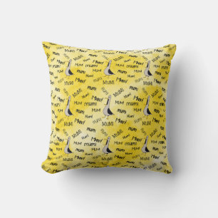 Calling Mum Throw Pillow 16"x16"