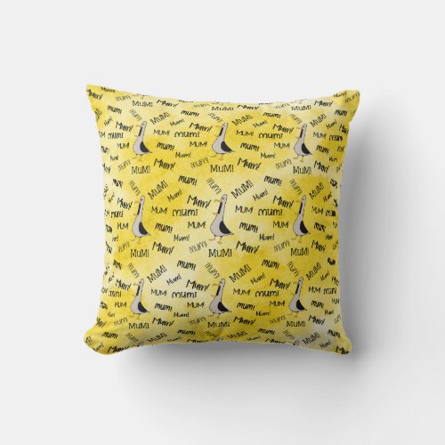 Calling Mum Throw Pillow 16x16