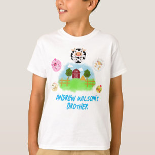 Calling Party Animals Brother of the Birthday Boy T-Shirt