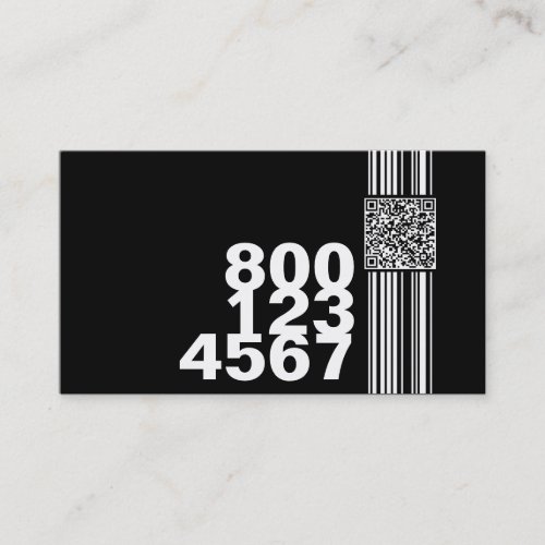 calling qr code (color customizable) business cards
