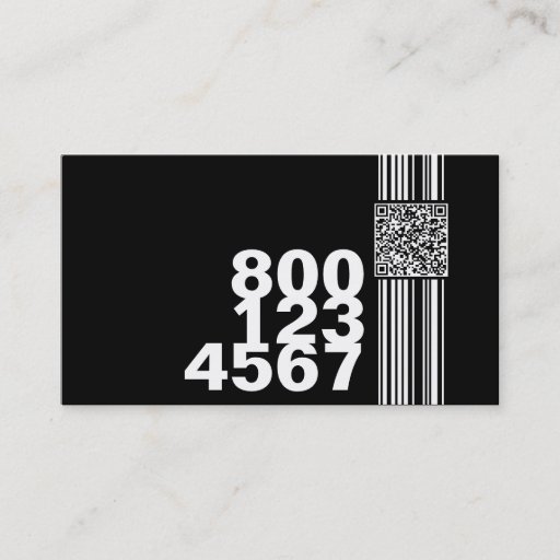 Customizable calling qr code (color customizable) business cards
