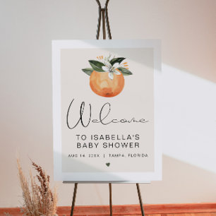 CALLIOPE Little Cutie Clementine Baby Shower Foam  Board