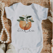 Calliope Little Cutie Clementine Orange Baby Baby Bodysuit at Zazzle