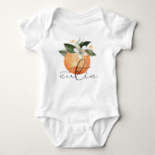 CALLIOPE Little Cutie Clementine Orange Baby Baby Bodysuit (Front)