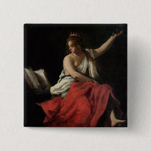 Calliope, Muse of Epic Poetry Button