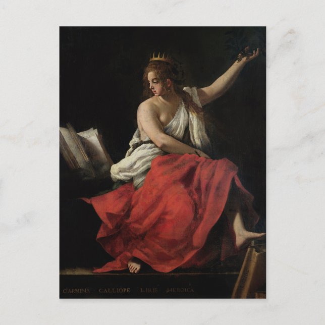 Calliope, Muse of Epic Poetry Postcard (Front)