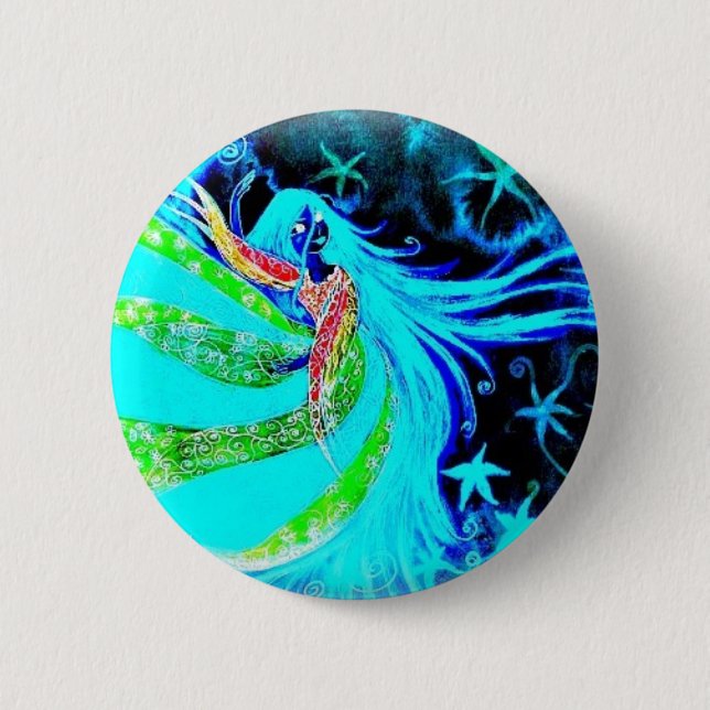 callisto danse néon pinback button (Front)