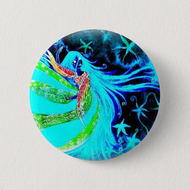 callisto danse néon pinback button (Front)