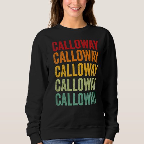 Calloway County Kentucky Rainbow Text Sweatshirt
