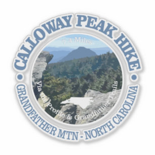 Calloway Peak (rd) Sticker