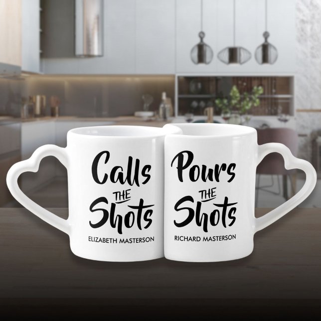 Calls the Shots Anniversary Wedding Gift Coffee Mug Set (Calls the Shots Anniversary Wedding Gift Coffee Mug Set)