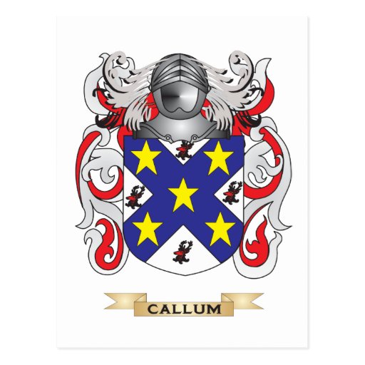 Callum Coat of Arms (Family Crest) Postcard | Zazzle