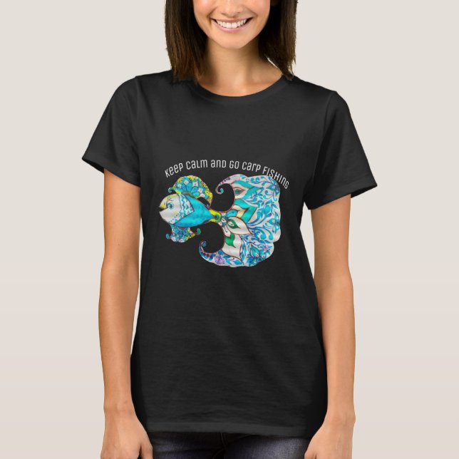 Calm And Go Carp Fishing T-Shirt (Front)