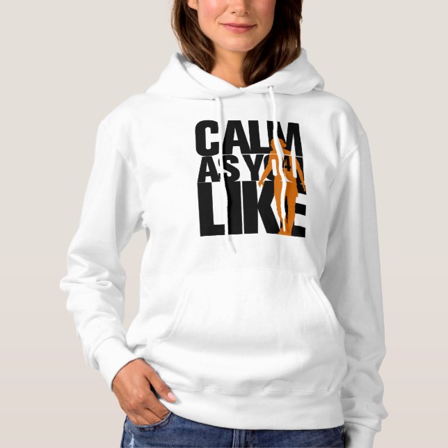 Calm As You Like (BlackOrange)  LFC  Liverpool FC Hoodie (Front)