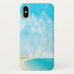 Calm Beach & Sky Ocean iPhone X Case