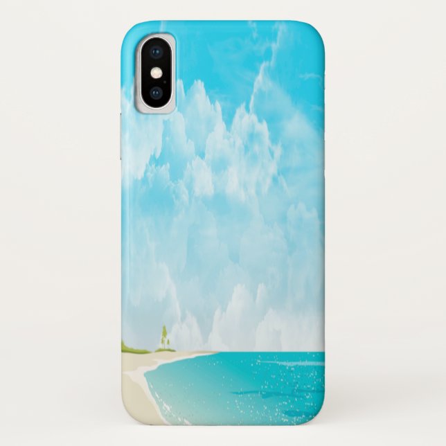 Calm Beach & Sky Ocean Case-Mate iPhone Case (Back)