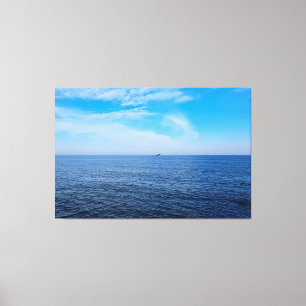 Calm Black Sea Romania – Seagulls Blue Sky Print