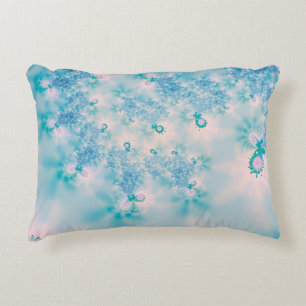 Calm Blue Meditation Butterfly Art Accent Pillow