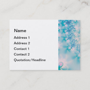 Calm Blue Meditation Butterfly Art Business Card