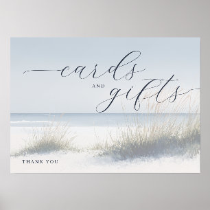 Calm Blue Minimalist Beach Waves Holder