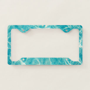 Calm Blue Ocean Wave License Plate Frame