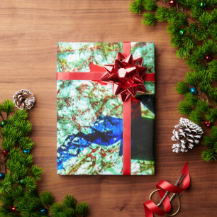 Calm blue texture Wrapping Paper,Smooth texture Paper