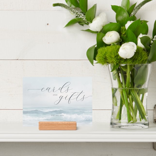 Calm Blue Watercolor Waves Holder (Insitu 4)