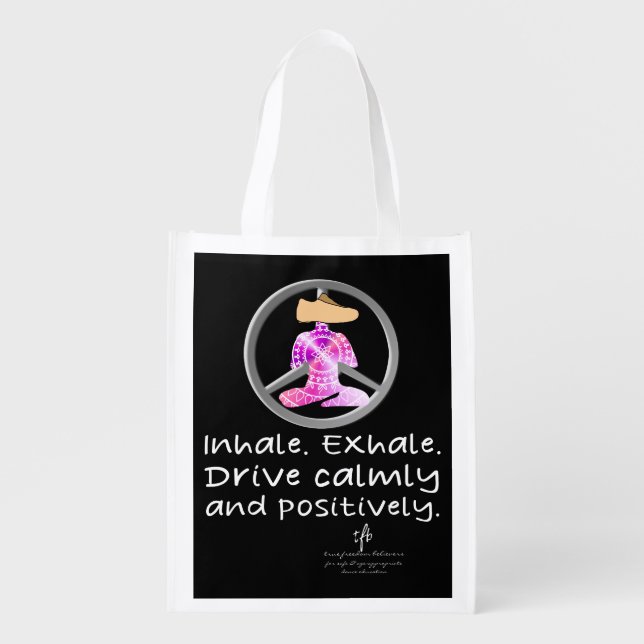 Calm Car Ride Home Berry Yogurt Dance Pers.  Grocery Bag (Front)