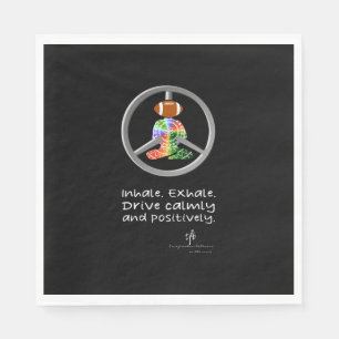 Calm Car Ride Home Tropical Colors Football Napkins