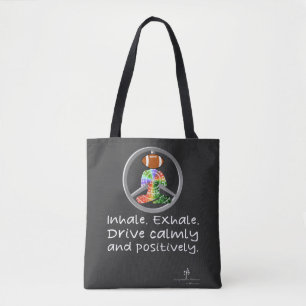 Calm Car Ride Home Tropical Colors Football Tote Bag