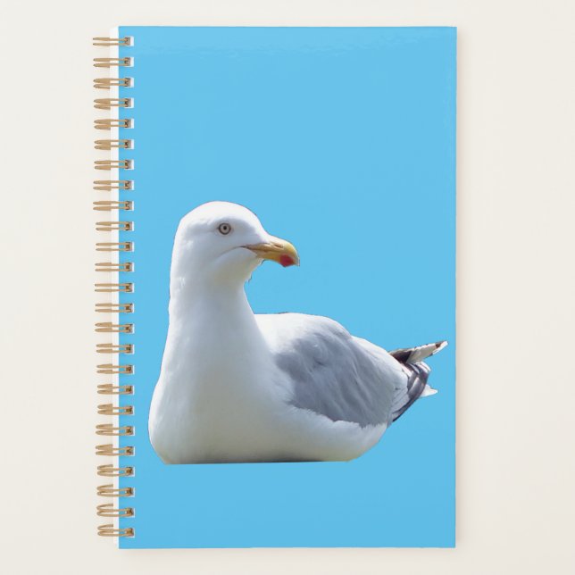 Calm Coastal Seagull Wildlife Nature Journal Planner (Front)