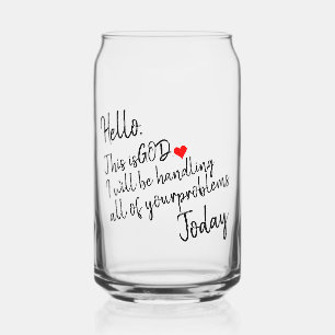 Calm Comfort Daily Encouragement Surrender Gift Can Glass