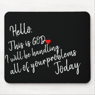 Calm Comfort Daily Encouragement Workspace Gift Mouse Pad