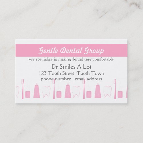 Calm Dental Care Appointment Card