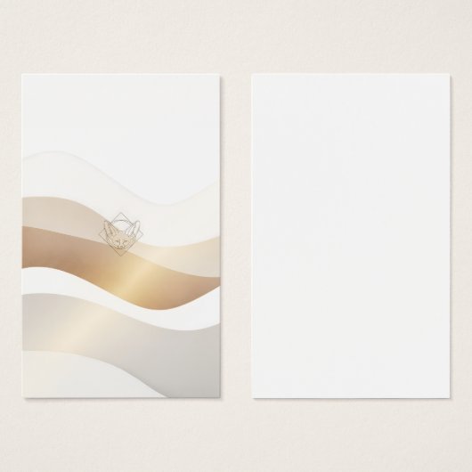 Calm Desert Waves with Fennec Essence | Minimal Se (Front & Back)