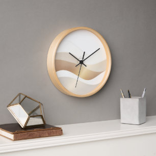 Calm Desert Waves with Fennec Essence Minimal Se Clock