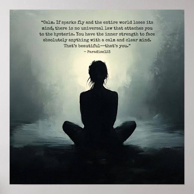 calm (door 1051) poster (Front)