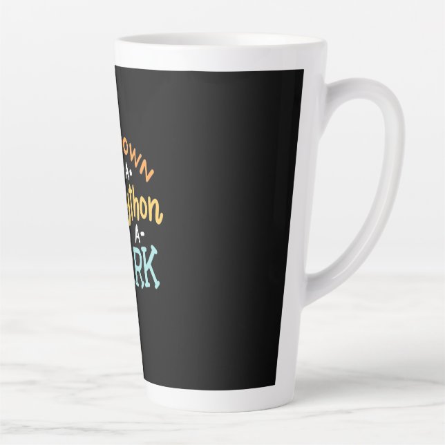 Calm Down It Is A Ball Python Latte Mug (Right)