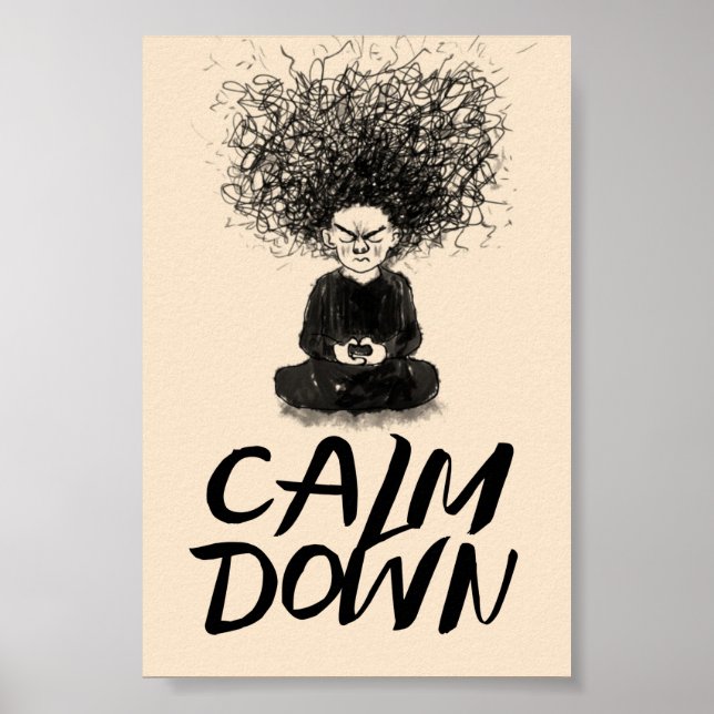 Calm down poster (Front)