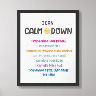 Calm Down Print for Kids Poster
